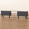 Baxton Studio Clapton Modern and Contemporary Multi-Tone Grey and Walnut Brown Finished Wood TV Stand 179-11225-Zoro - alternate 9